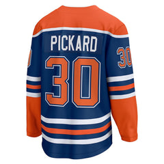 Calvin Pickard Edmonton Oilers Fanatics Home Premier Breakaway Player Jersey
