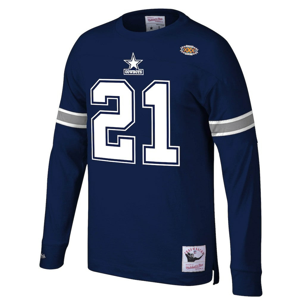 NFL Dallas Cowboys Deion Sanders  Retired Player Name & Number Long Sleeve Top