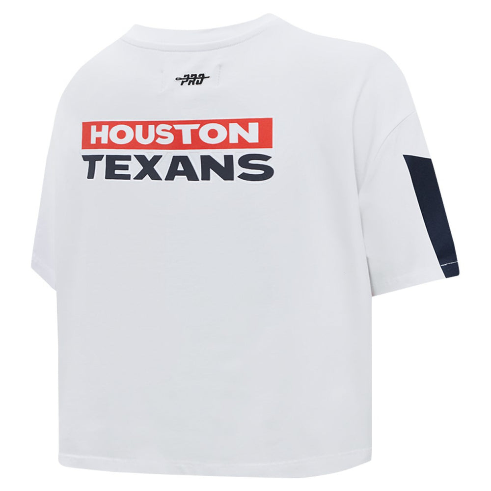 NFL Houston Texans Pro Standard Women's Away Cropped Boxy T-Shirt