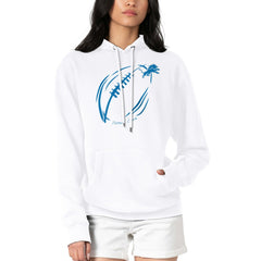 NFL Detroit Lions G-III 4Her by Carl Banks Women's Football Logo Fleece Tri-Blend Pullover Hoodie