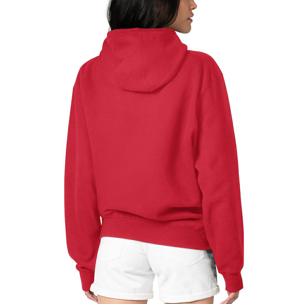 NFL Kansas City Chiefs G-III 4Her by Carl Banks Women's Football Logo Fleece Tri-Blend Pullover Hoodie