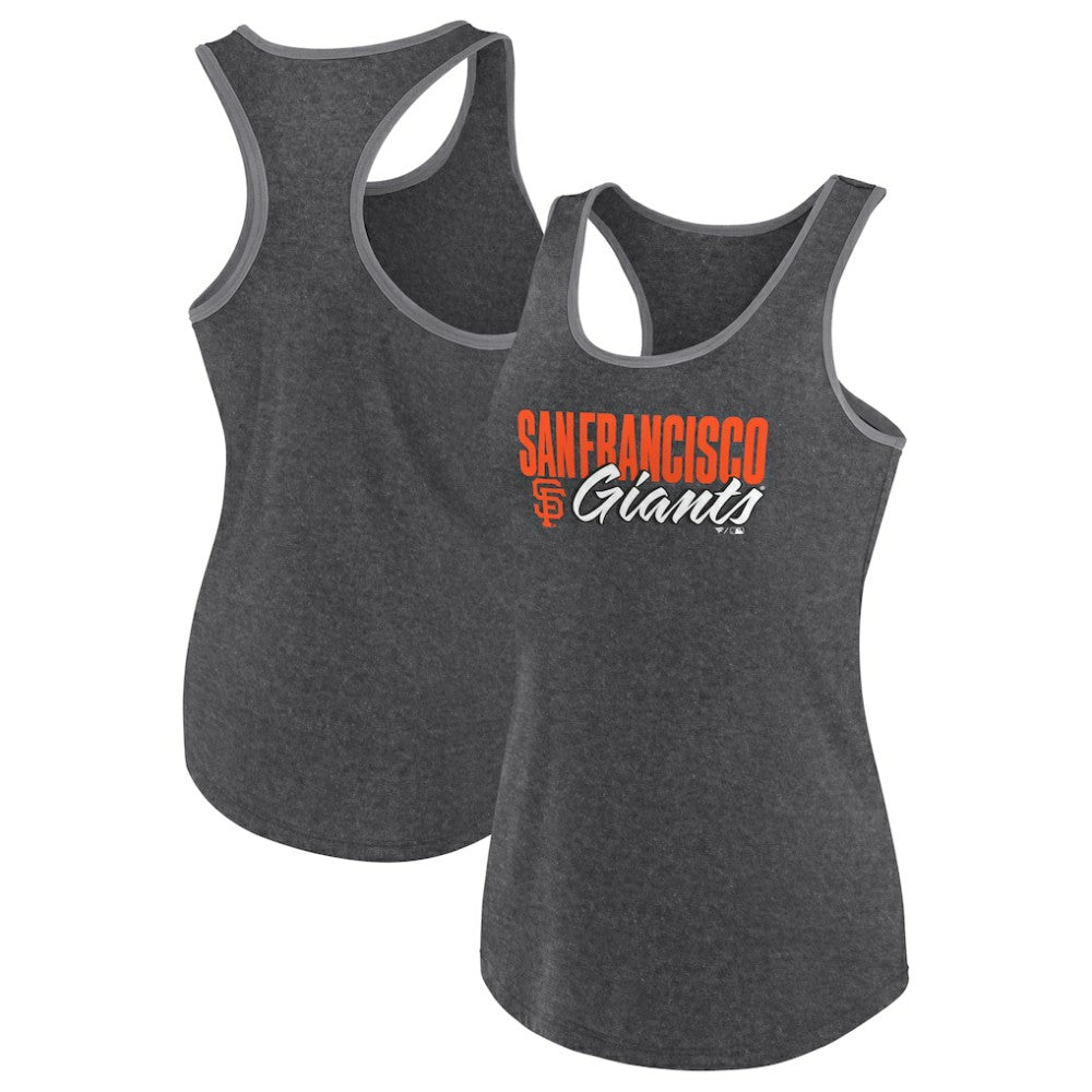 San Francisco Giants Profile Women's Plus Size Racerback Tank Top - Black