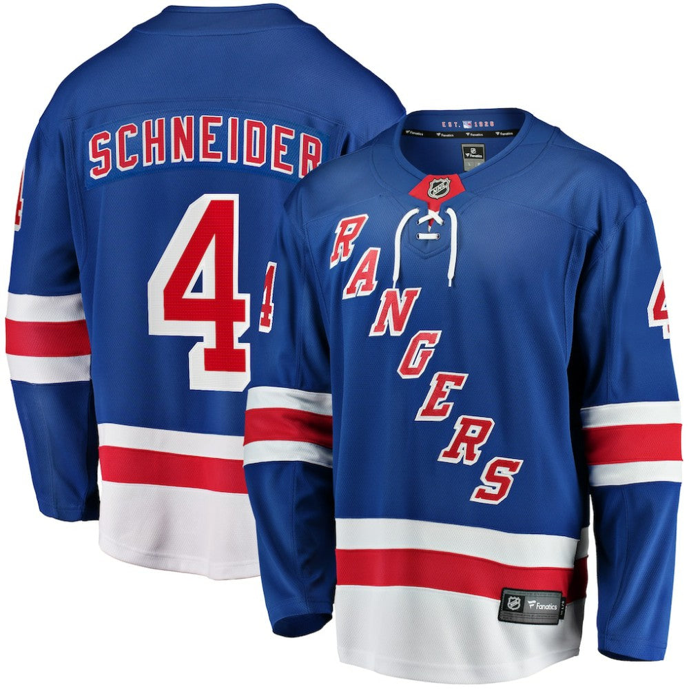Braden Schneider New York Rangers Fanatics Home Premier Breakaway Player Jersey
