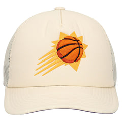 Phoenix Suns Trucker Adjustable Hat - Cream | Mitchell & Ness sale