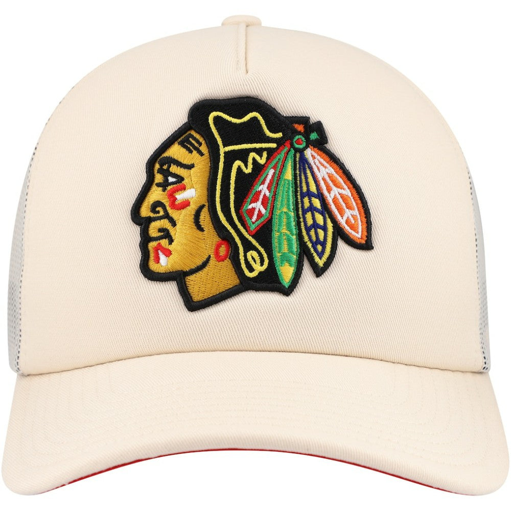 Chicago Blackhawks Mitchell & Ness Foam Front Trucker Adjustable Hat