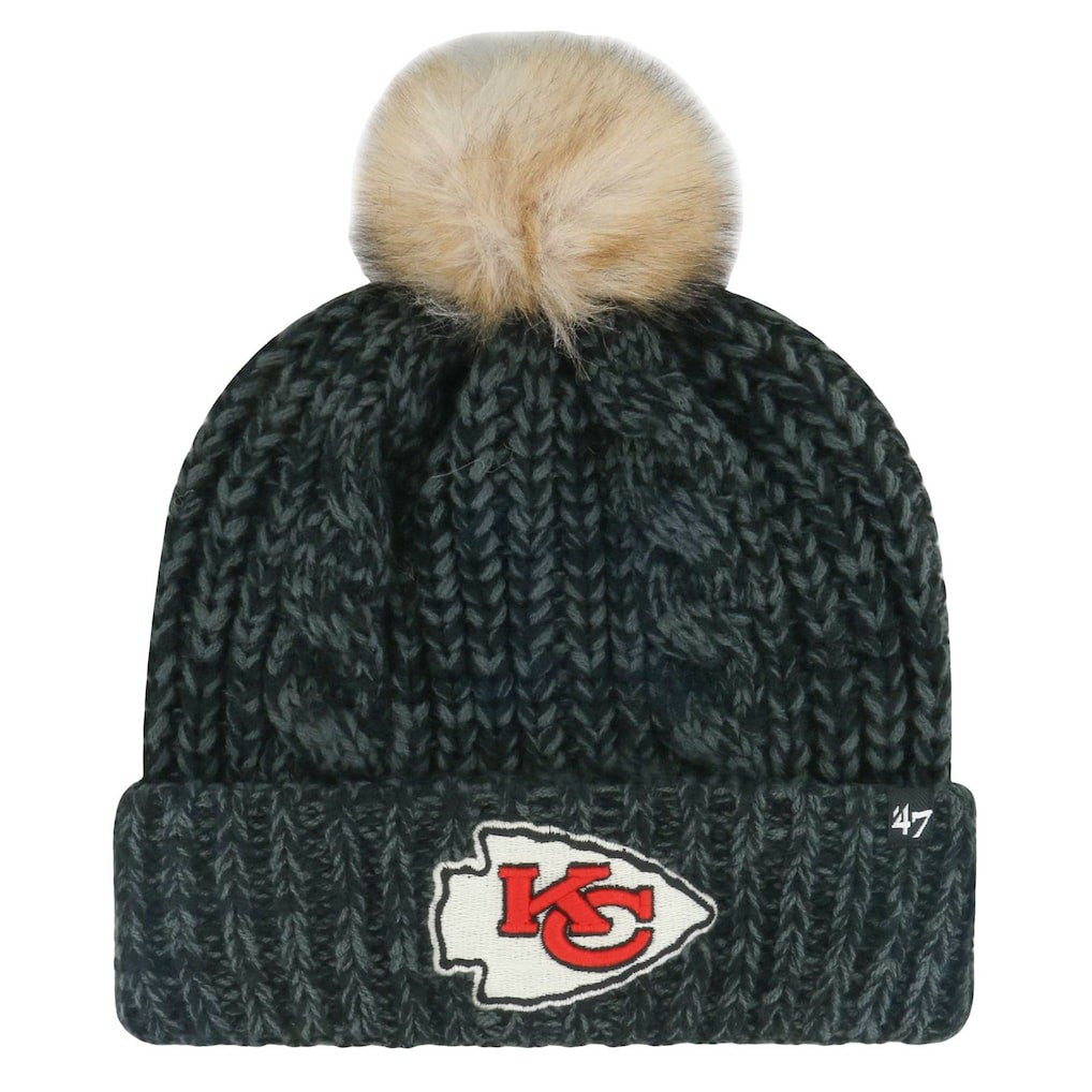NFL Kansas City Chiefs '47 Women's Meeko Cuffed Knit Hat with Pom