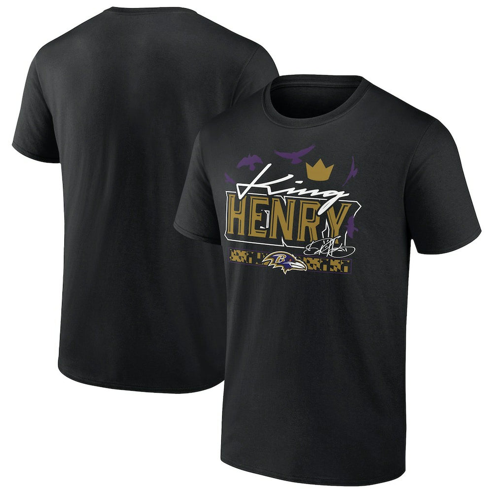 NFL Baltimore Ravens Derrick Henry  King Henry's Crown T-Shirt