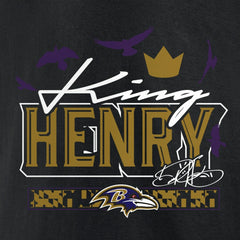 NFL Baltimore Ravens Derrick Henry  King Henry's Crown T-Shirt