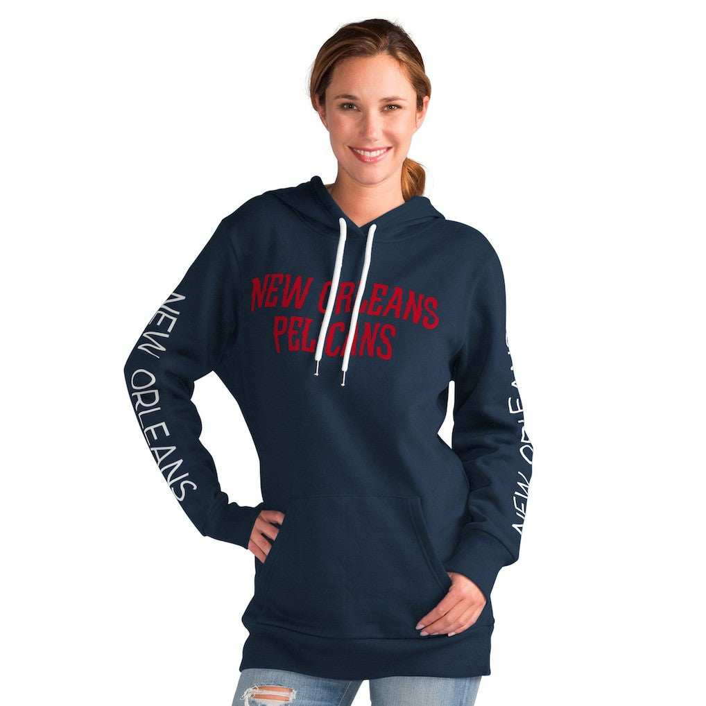New Orleans Pelicans G-III 4Her by Carl Banks Women's Base Coach Pullover Hoodie - Navy outlet