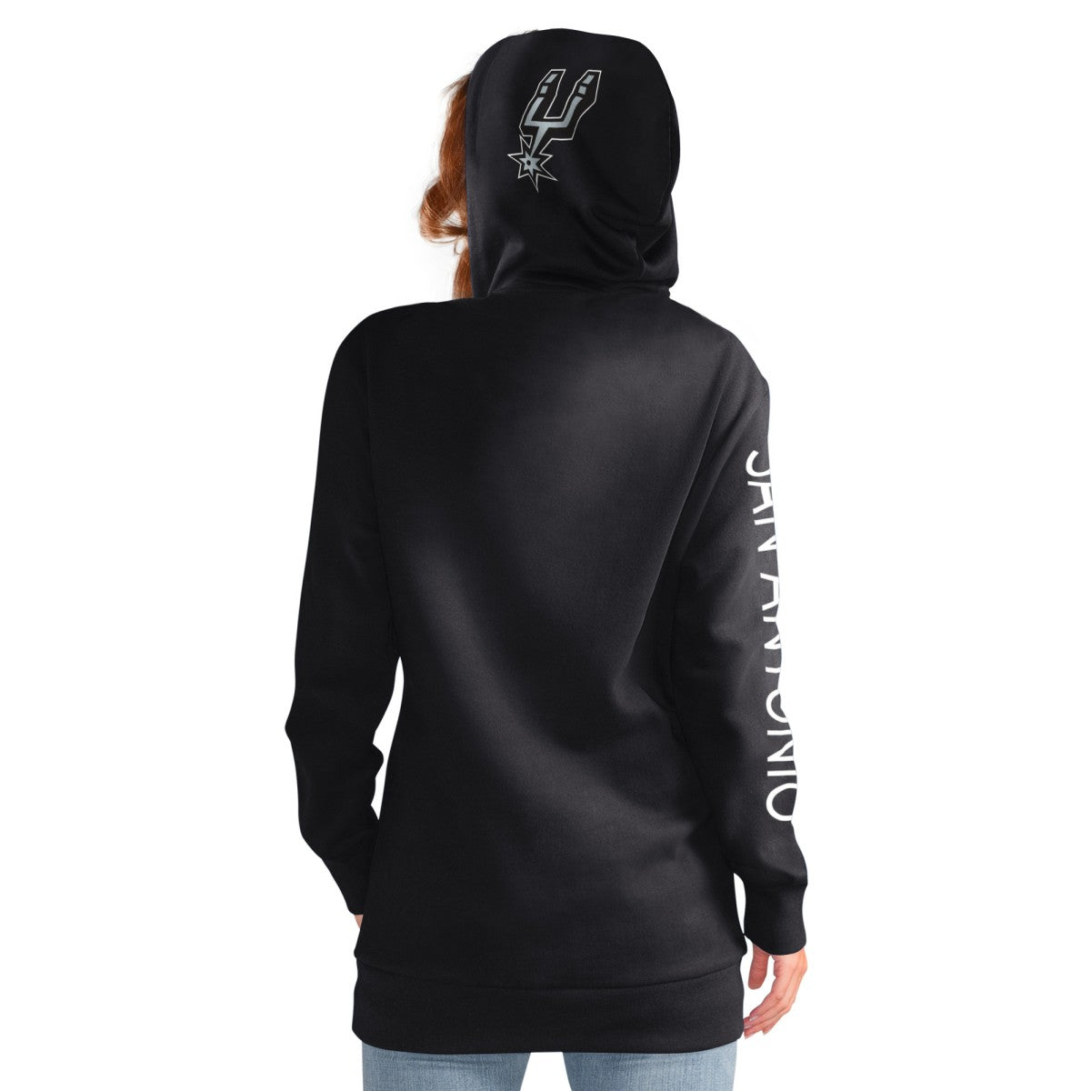 San Antonio Spurs G-III 4Her by Carl Banks Women's Base Coach Pullover Hoodie - Black cheap