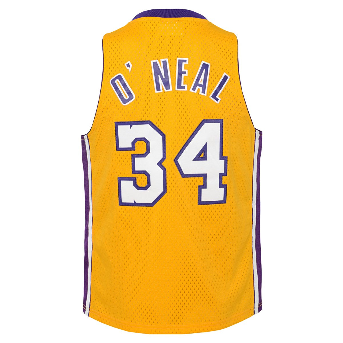 Shaquille O'Neal Los Angeles Lakers Youth 1999/00 Hardwood Classics Swingman Jersey - Gold | Mitchell & Ness for sale