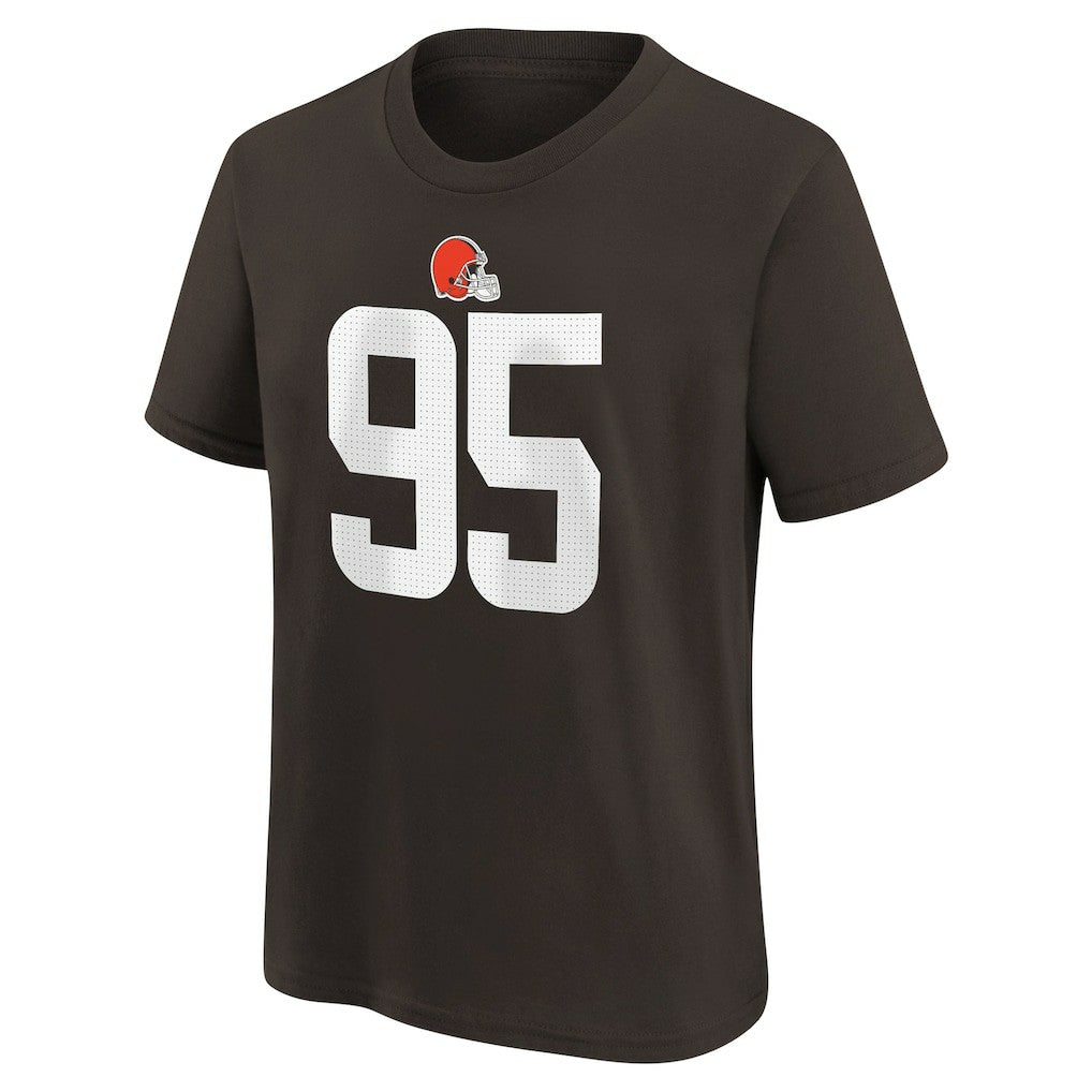 NFL Cleveland Browns Myles Garrett  Youth Player Name & Number T-Shirt