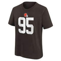 NFL Cleveland Browns Myles Garrett  Youth Player Name & Number T-Shirt
