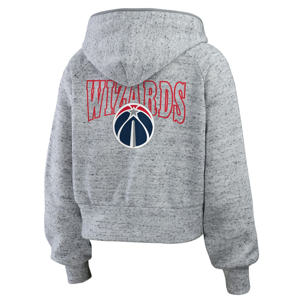 Washington Wizards WEAR by Erin Andrews Women's Speckled Radiator Full-Zip Hoodie - Heather Gray cheap