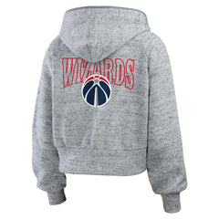 Washington Wizards WEAR by Erin Andrews Women's Speckled Radiator Full-Zip Hoodie - Heather Gray cheap