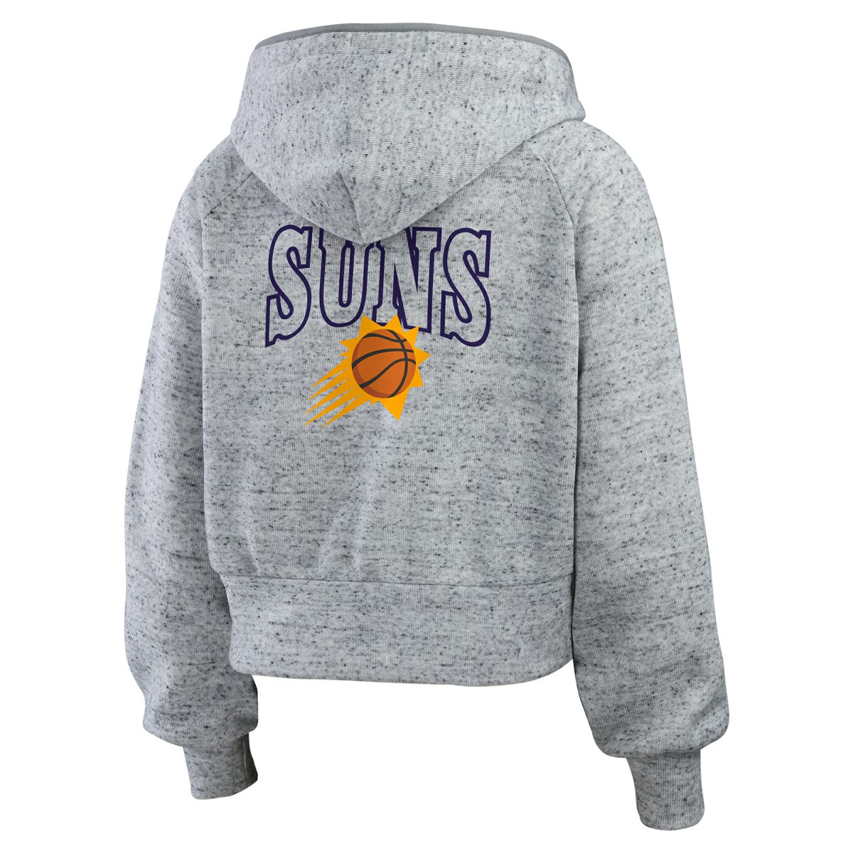 Phoenix Suns WEAR by Erin Andrews Women's Speckled Radiator Full-Zip Hoodie - Heather Gray shop