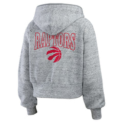 Toronto Raptors WEAR by Erin Andrews Women's Speckled Radiator Full-Zip Hoodie - Heather Gray discount