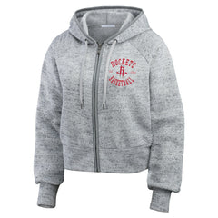 Houston Rockets WEAR by Erin Andrews Women's Speckled Radiator Full-Zip Hoodie sale - Heather Gray sale