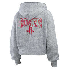 Houston Rockets WEAR by Erin Andrews Women's Speckled Radiator Full-Zip Hoodie sale - Heather Gray sale