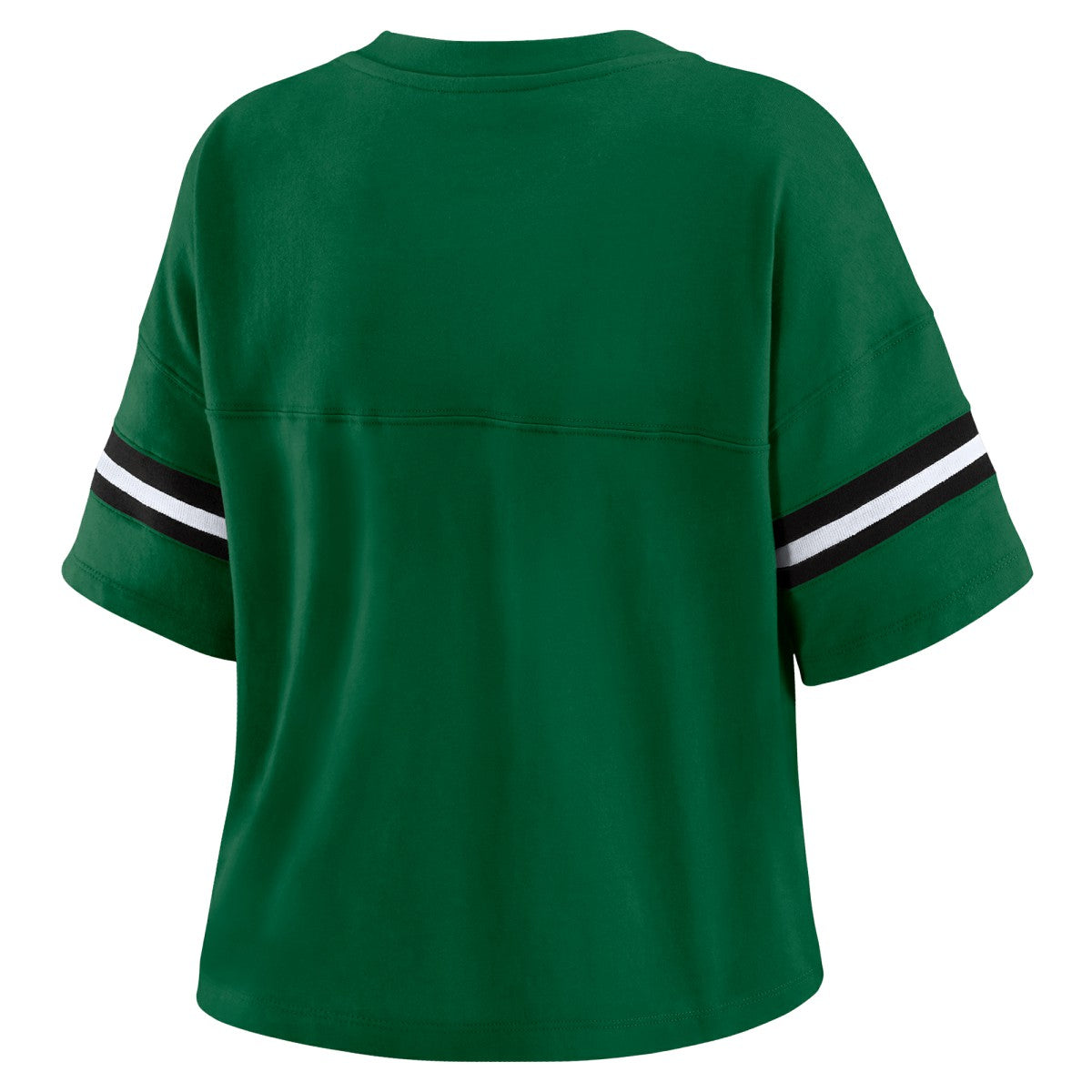 Milwaukee Bucks WEAR by Erin Andrews Women's Plus Size Color Block Boxy V-Neck T-Shirt - Hunter Green discount