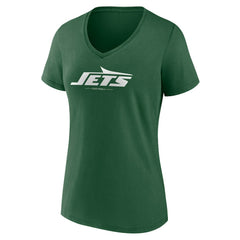 NFL New York Jets Women's Team Lock-Up V-Neck T-Shirt