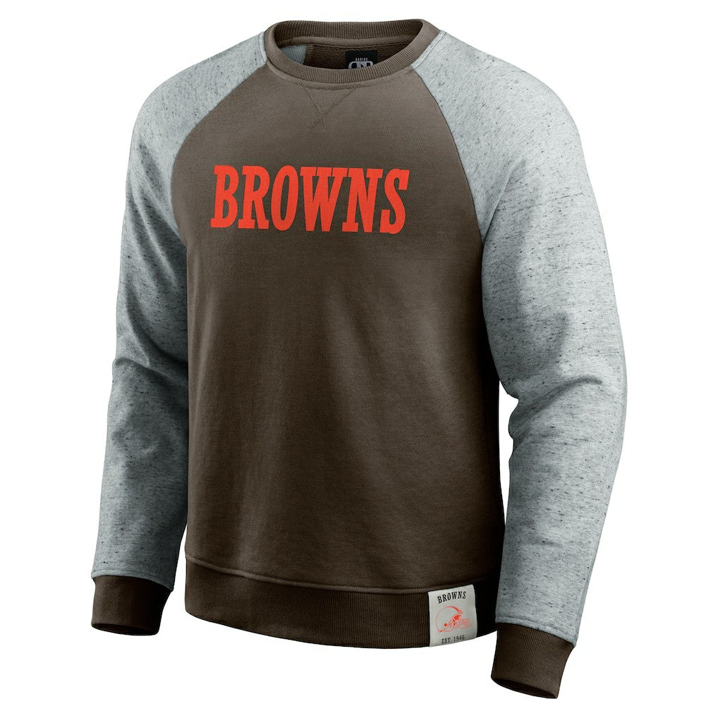 NFL Cleveland Browns Darius Rucker Collection Colorblock Pullover Sweatshirt
