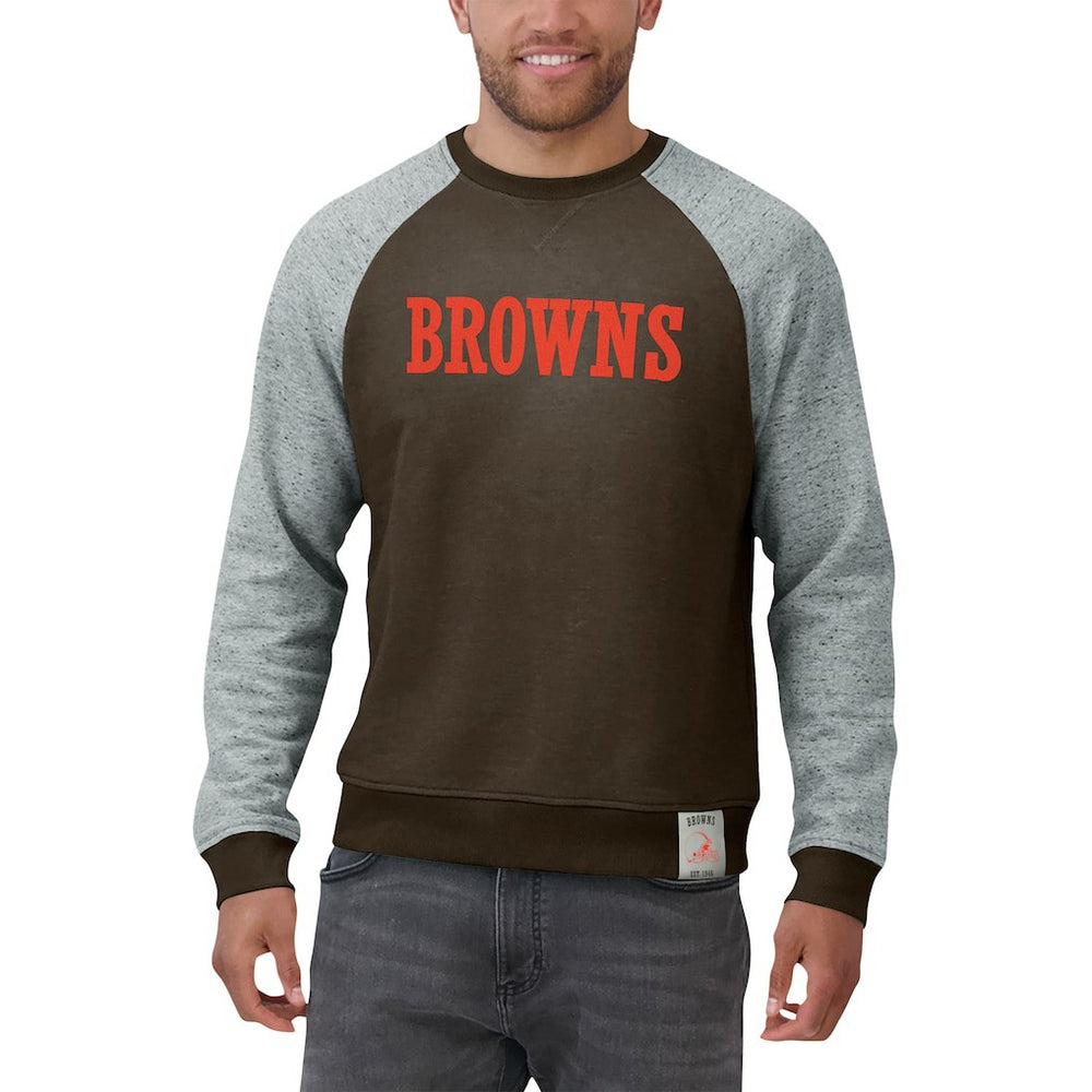 NFL Cleveland Browns Darius Rucker Collection Colorblock Pullover Sweatshirt