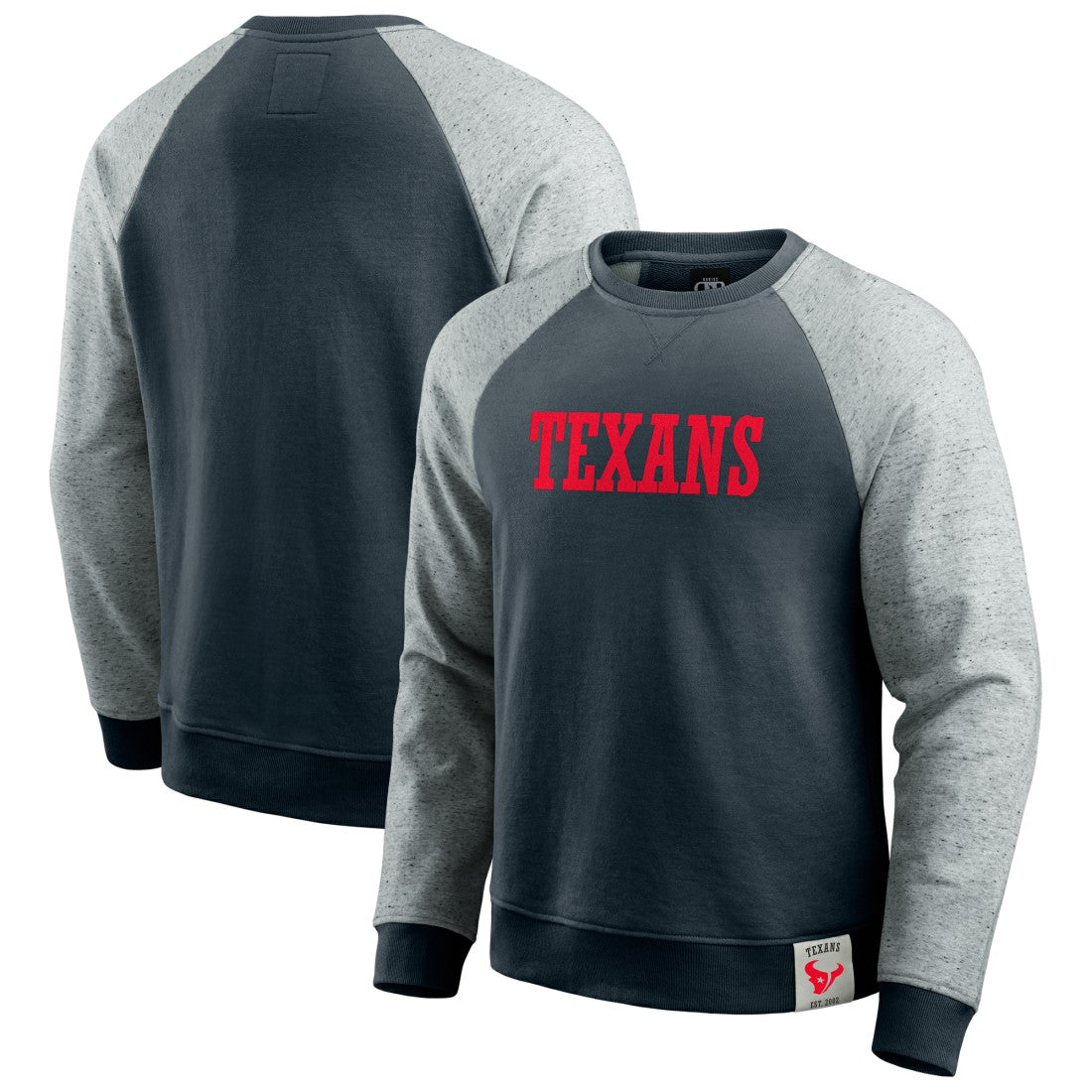 NFL Houston Texans Darius Rucker Collection Colorblock Pullover Sweatshirt