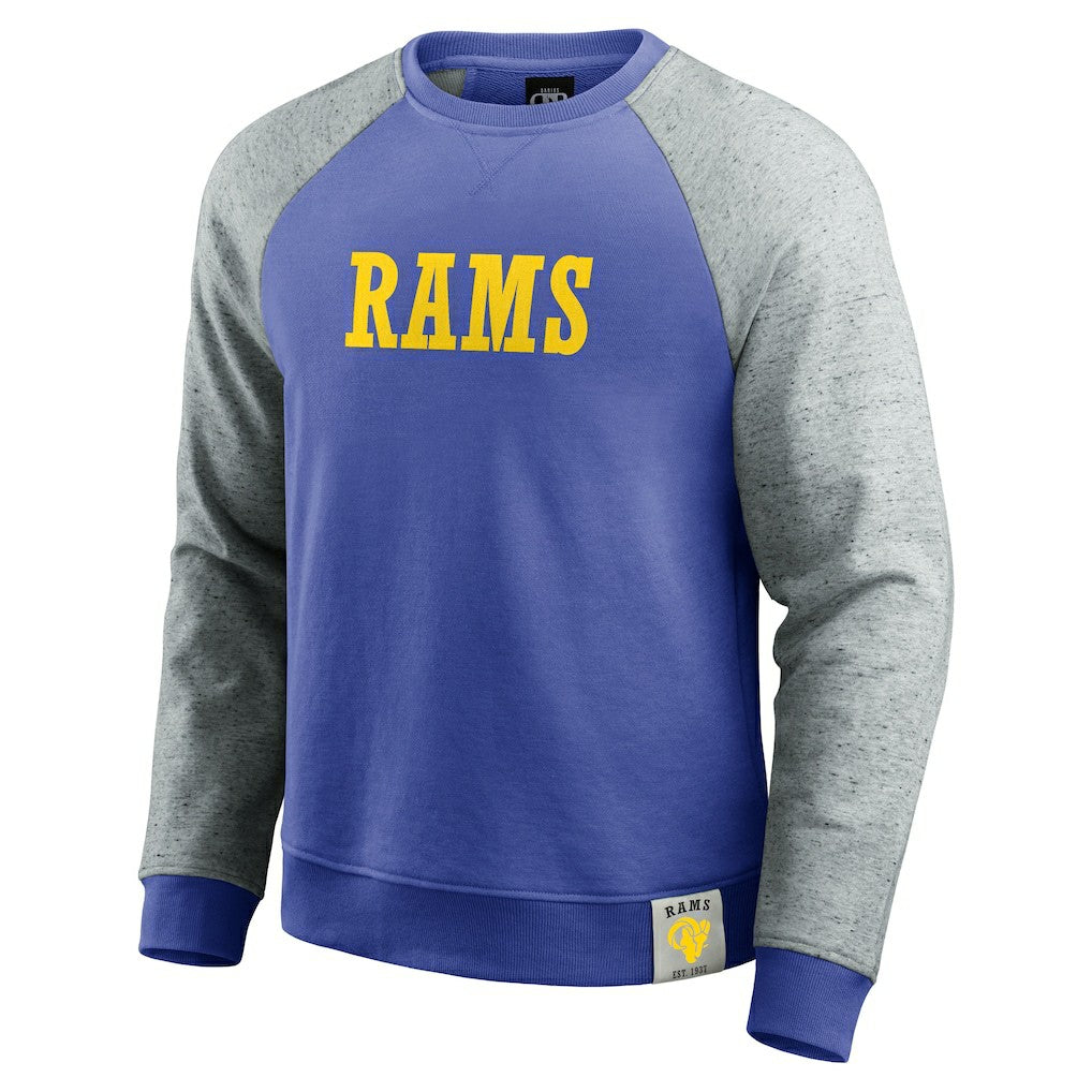 NFL Los Angeles Rams Darius Rucker Collection Colorblock Pullover Sweatshirt