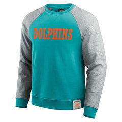 NFL Miami Dolphins Darius Rucker Collection Colorblock Pullover Sweatshirt