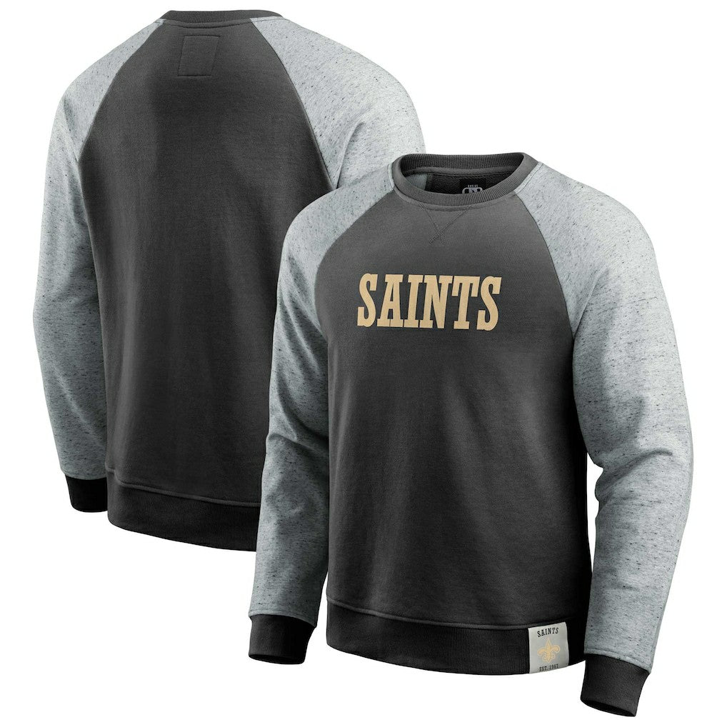 NFL New Orleans Saints Darius Rucker Collection Colorblock Pullover Sweatshirt