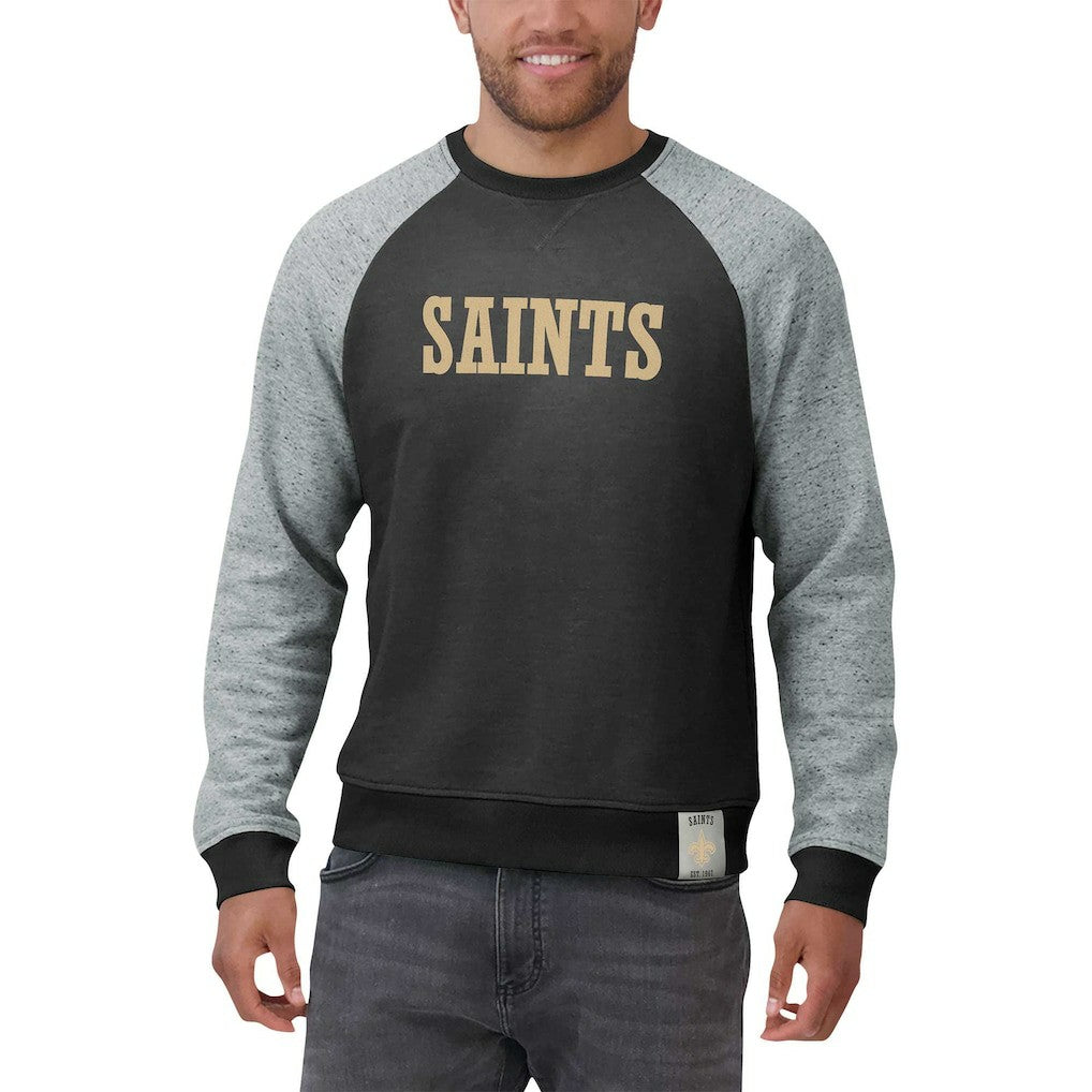 NFL New Orleans Saints Darius Rucker Collection Colorblock Pullover Sweatshirt