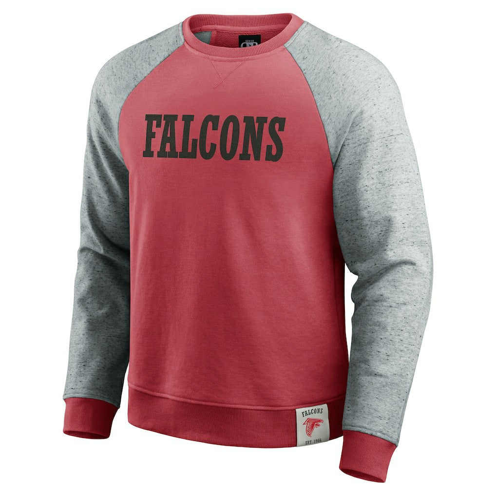 NFL Atlanta Falcons Darius Rucker Collection Colorblock Pullover Sweatshirt
