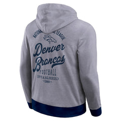 NFL Denver Broncos Darius Rucker Collection Tonal Knit Pullover Hoodie