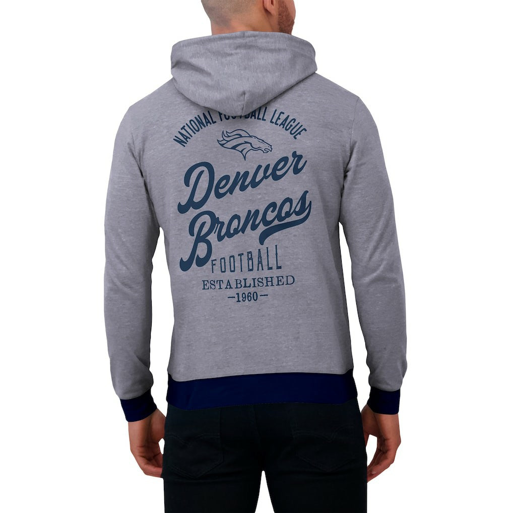 NFL Denver Broncos Darius Rucker Collection Tonal Knit Pullover Hoodie