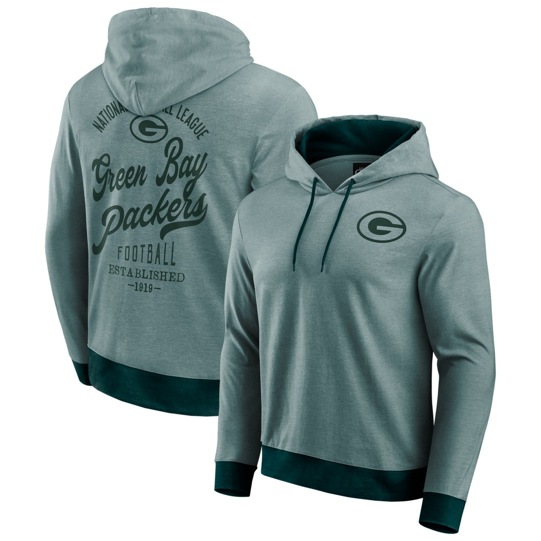 NFL Green Bay Packers Darius Rucker Collection Tonal Knit Pullover Hoodie