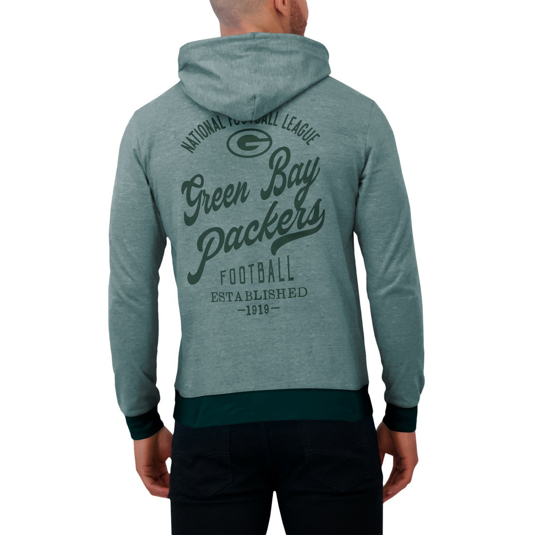 NFL Green Bay Packers Darius Rucker Collection Tonal Knit Pullover Hoodie