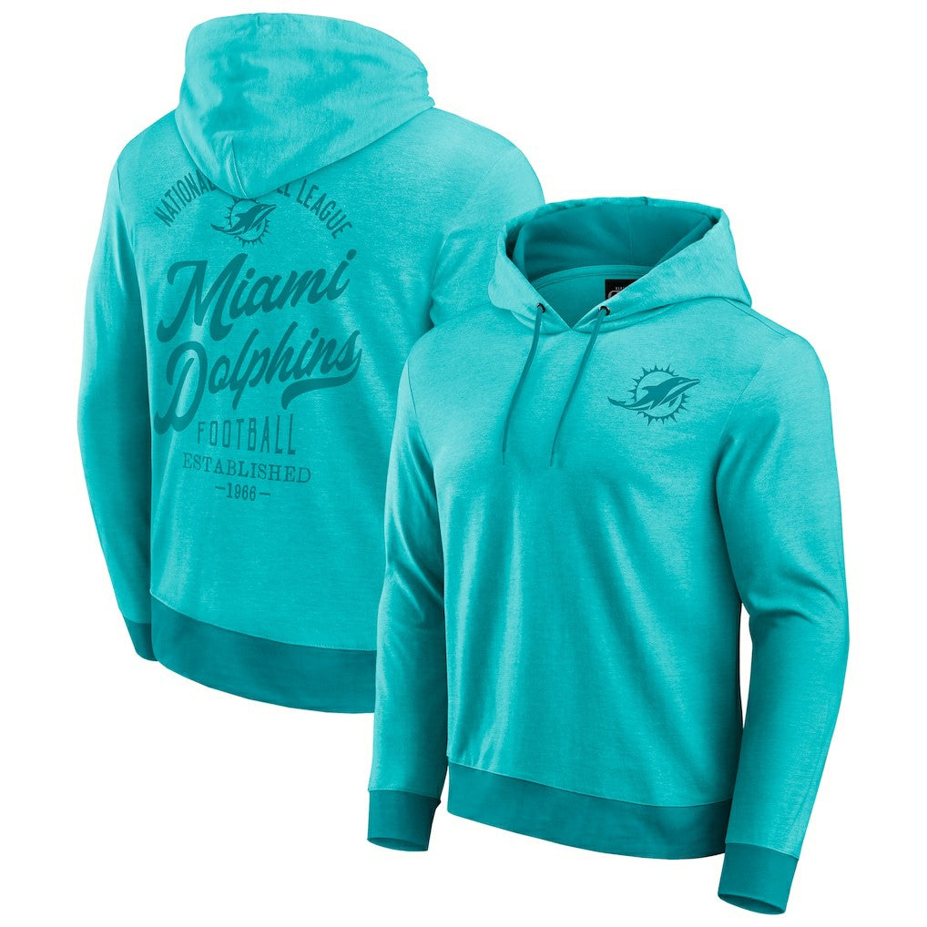 NFL Miami Dolphins Darius Rucker Collection Tonal Knit Pullover Hoodie
