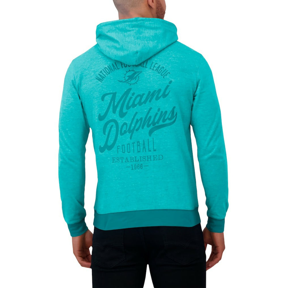 NFL Miami Dolphins Darius Rucker Collection Tonal Knit Pullover Hoodie