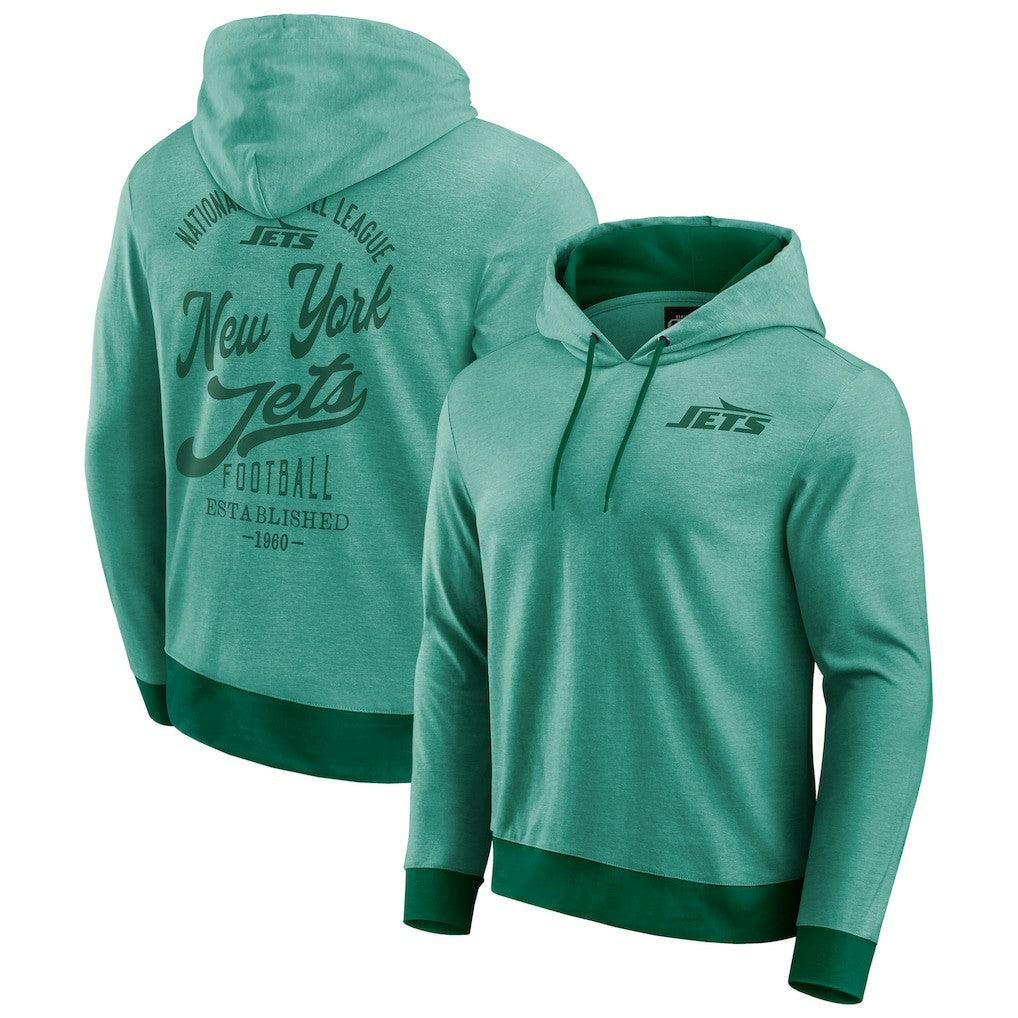 NFL New York Jets Darius Rucker Collection Tonal Knit Pullover Hoodie