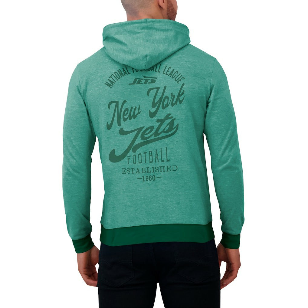 NFL New York Jets Darius Rucker Collection Tonal Knit Pullover Hoodie