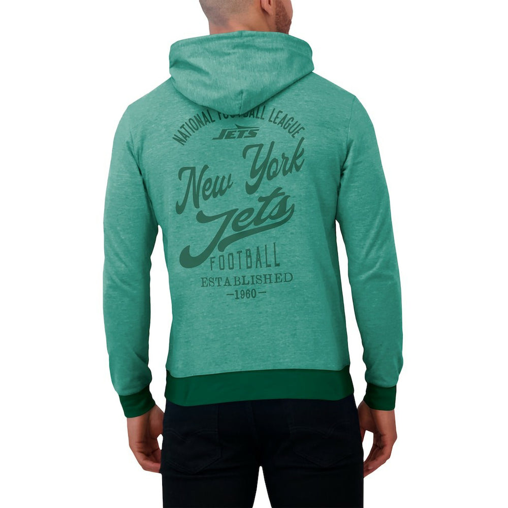 NFL New York Jets Darius Rucker Collection Tonal Knit Pullover Hoodie