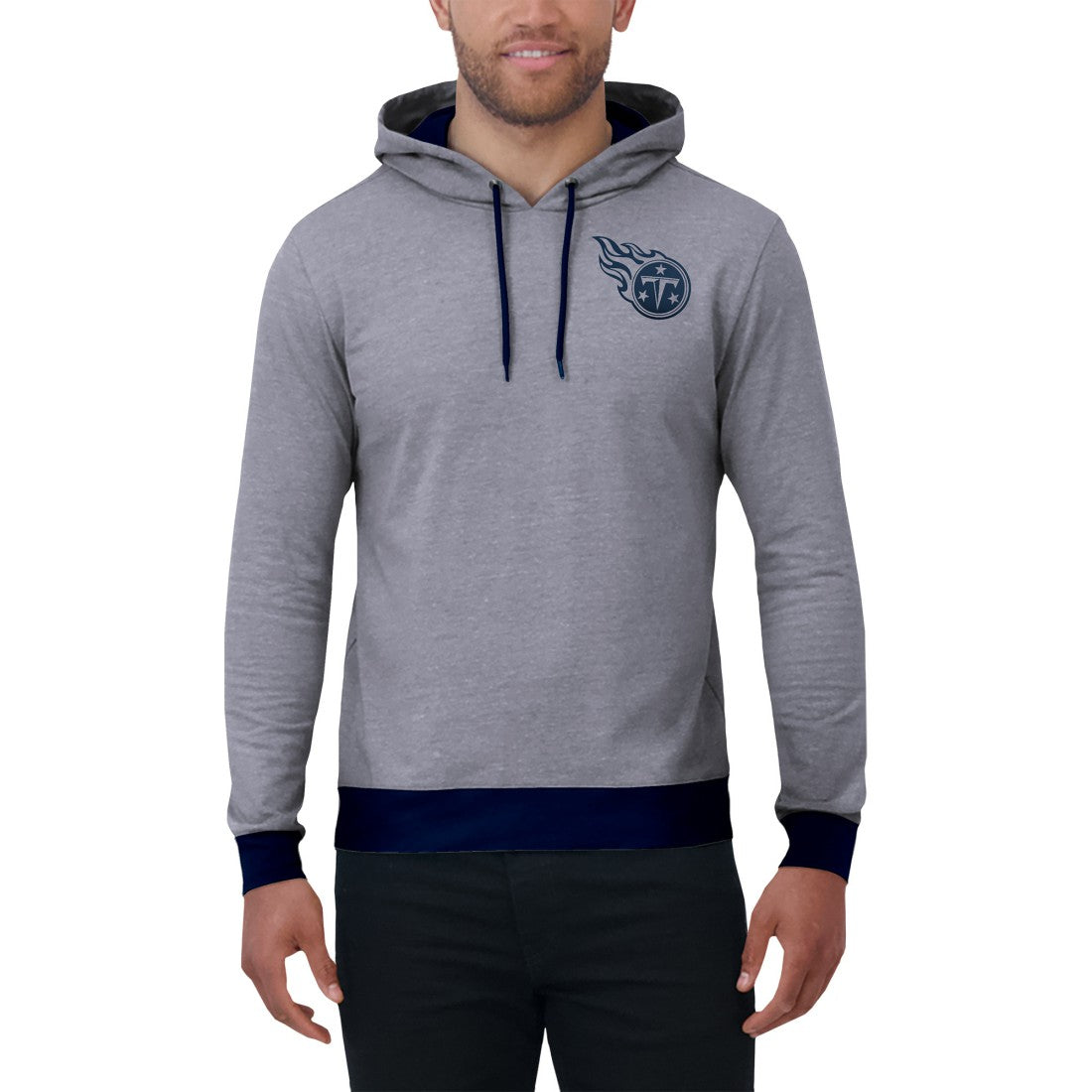 NFL Tennessee Titans Darius Rucker Collection Tonal Knit Pullover Hoodie