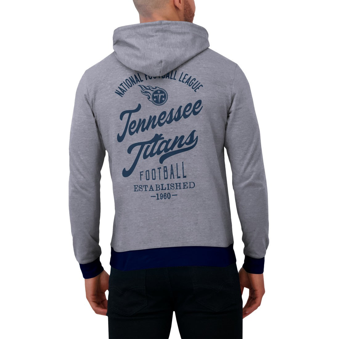 NFL Tennessee Titans Darius Rucker Collection Tonal Knit Pullover Hoodie