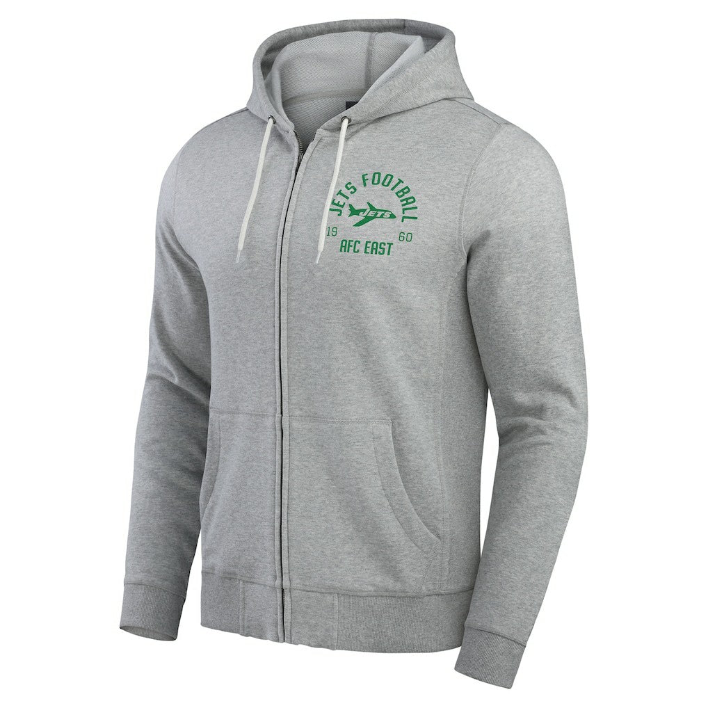 NFL New York Jets Darius Rucker Collection Vintage Stripe Full-Zip Hoodie