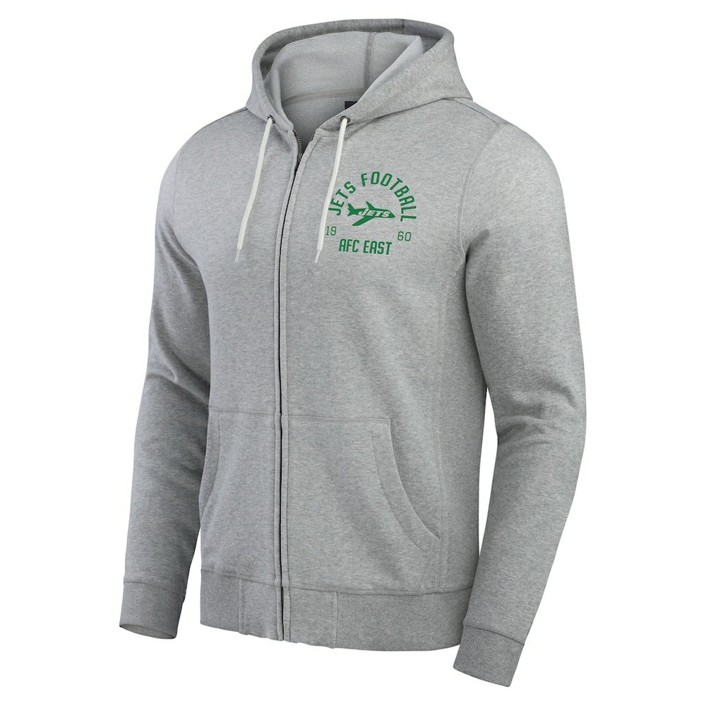 NFL New York Jets Darius Rucker Collection Vintage Stripe Full-Zip Hoodie