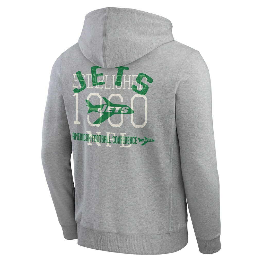 NFL New York Jets Darius Rucker Collection Vintage Stripe Full-Zip Hoodie