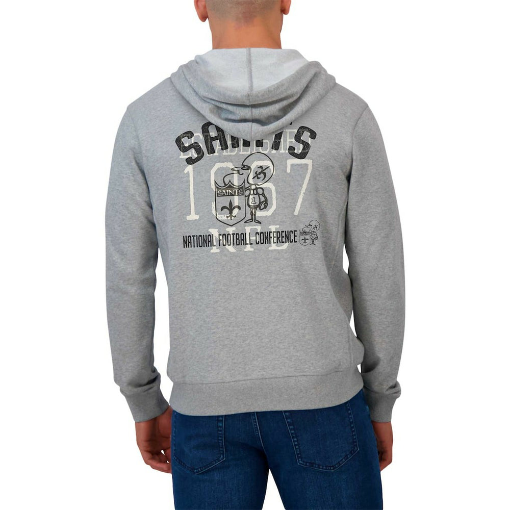 NFL New Orleans Saints Darius Rucker Collection Vintage Stripe Full-Zip Hoodie
