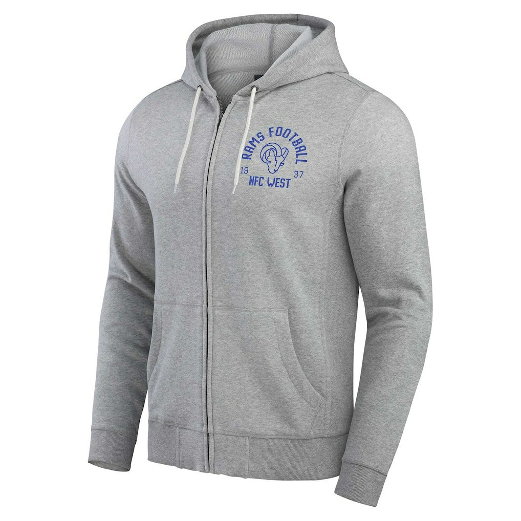 NFL Los Angeles Rams Darius Rucker Collection Vintage Stripe Full-Zip Hoodie