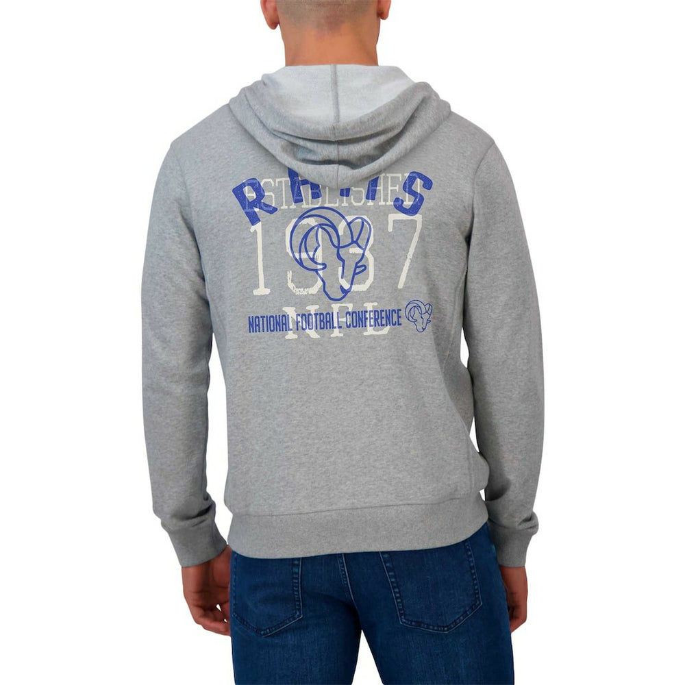 NFL Los Angeles Rams Darius Rucker Collection Vintage Stripe Full-Zip Hoodie